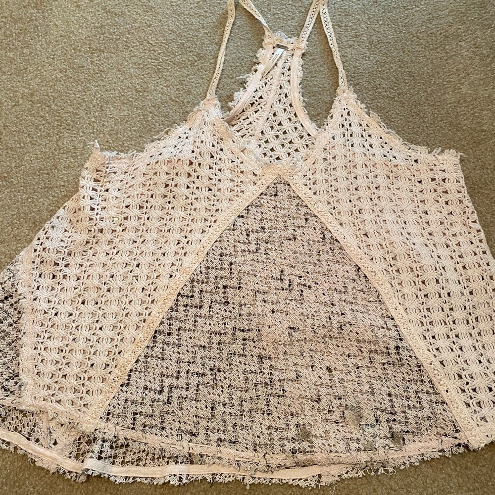 Free People crochet tank